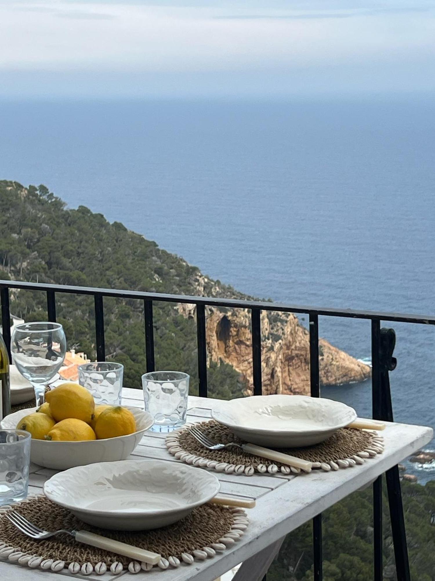 فيلا Casa Blanca De Begur Con Vistas Al Mar Y Piscina المظهر الخارجي الصورة